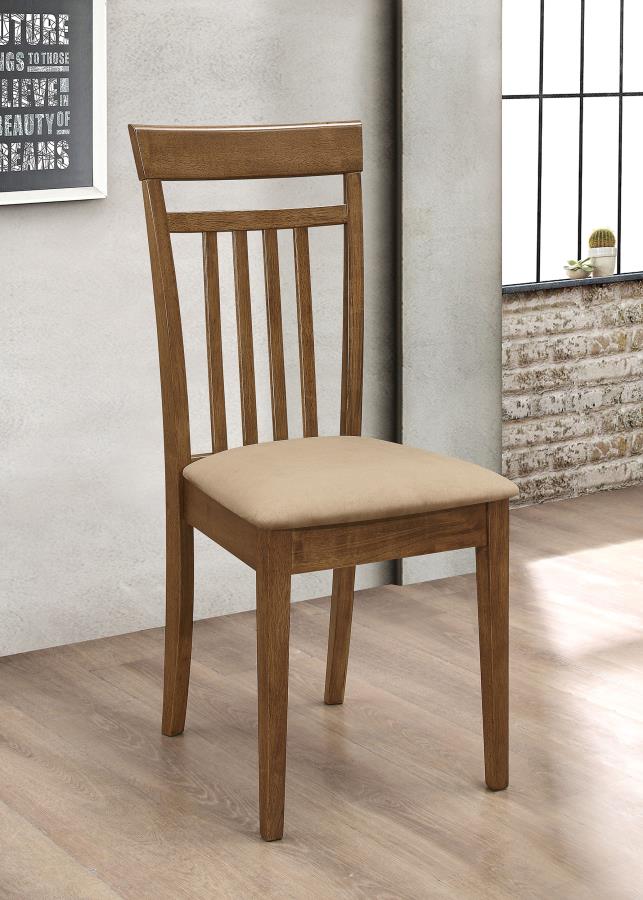 Robles - 5 Piece Rectangular Dining Table Set - Chestnut - Image 8
