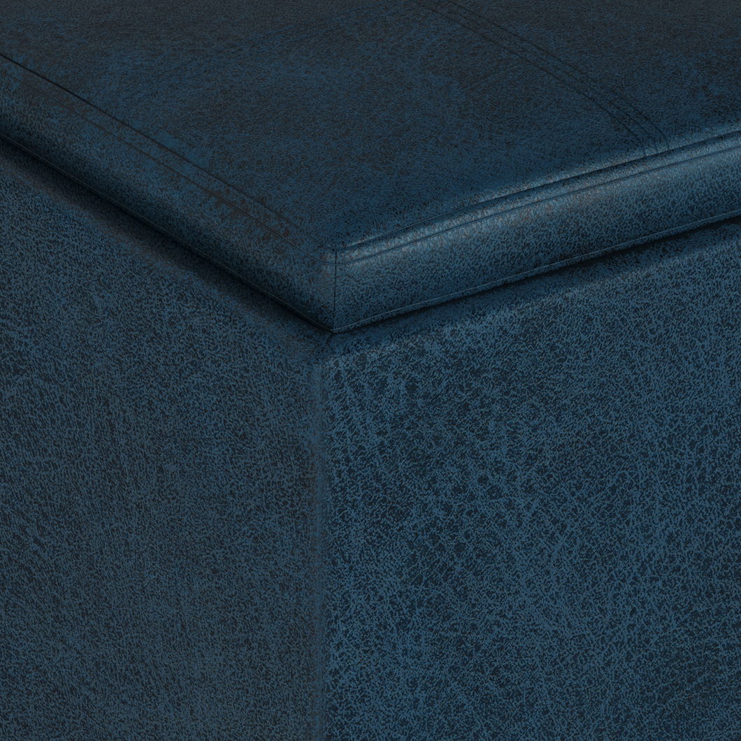 Rockwood - Upholstered Cube Storage Ottoman With Tray - Image 17