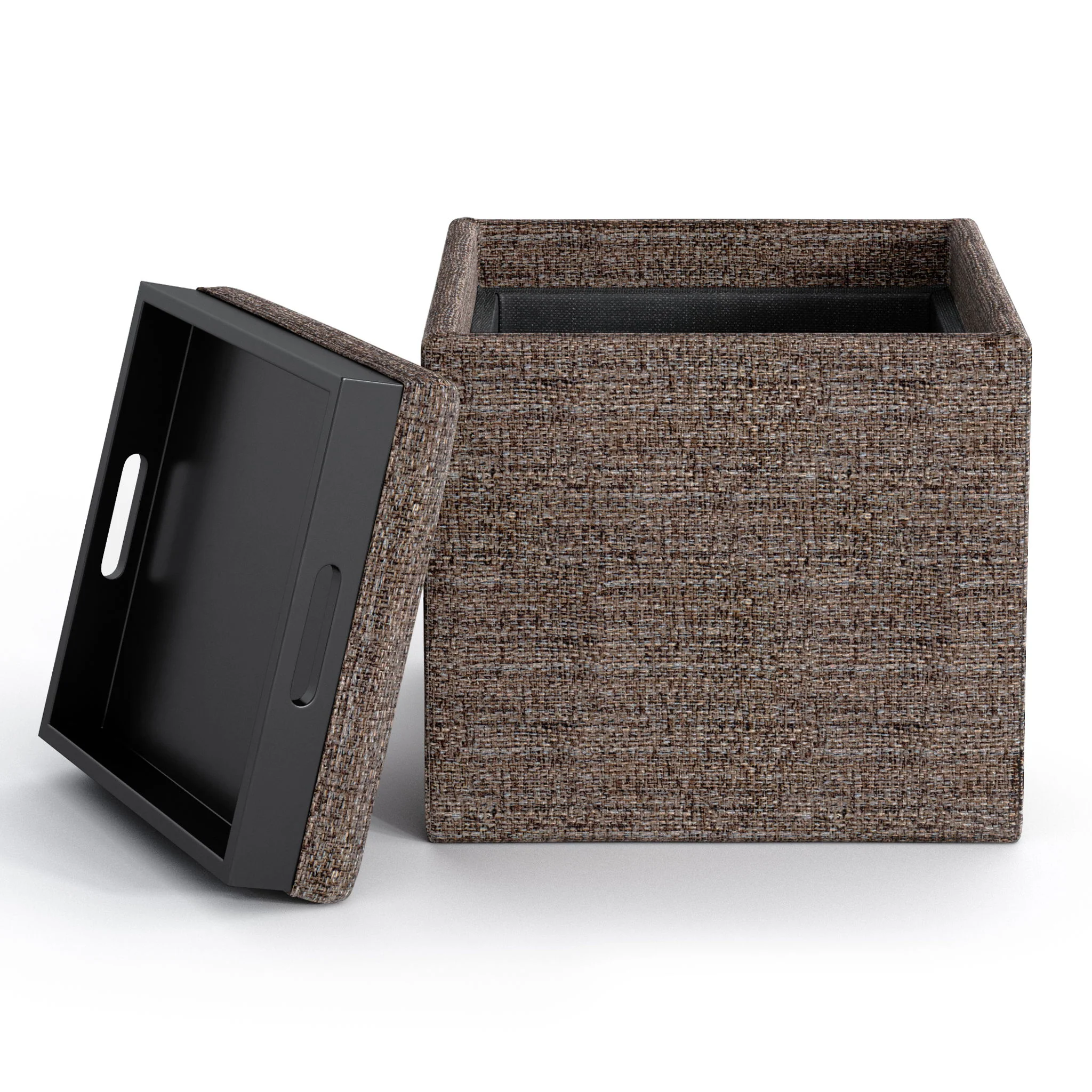 Rockwood - Upholstered Cube Storage Ottoman With Tray - Image 41