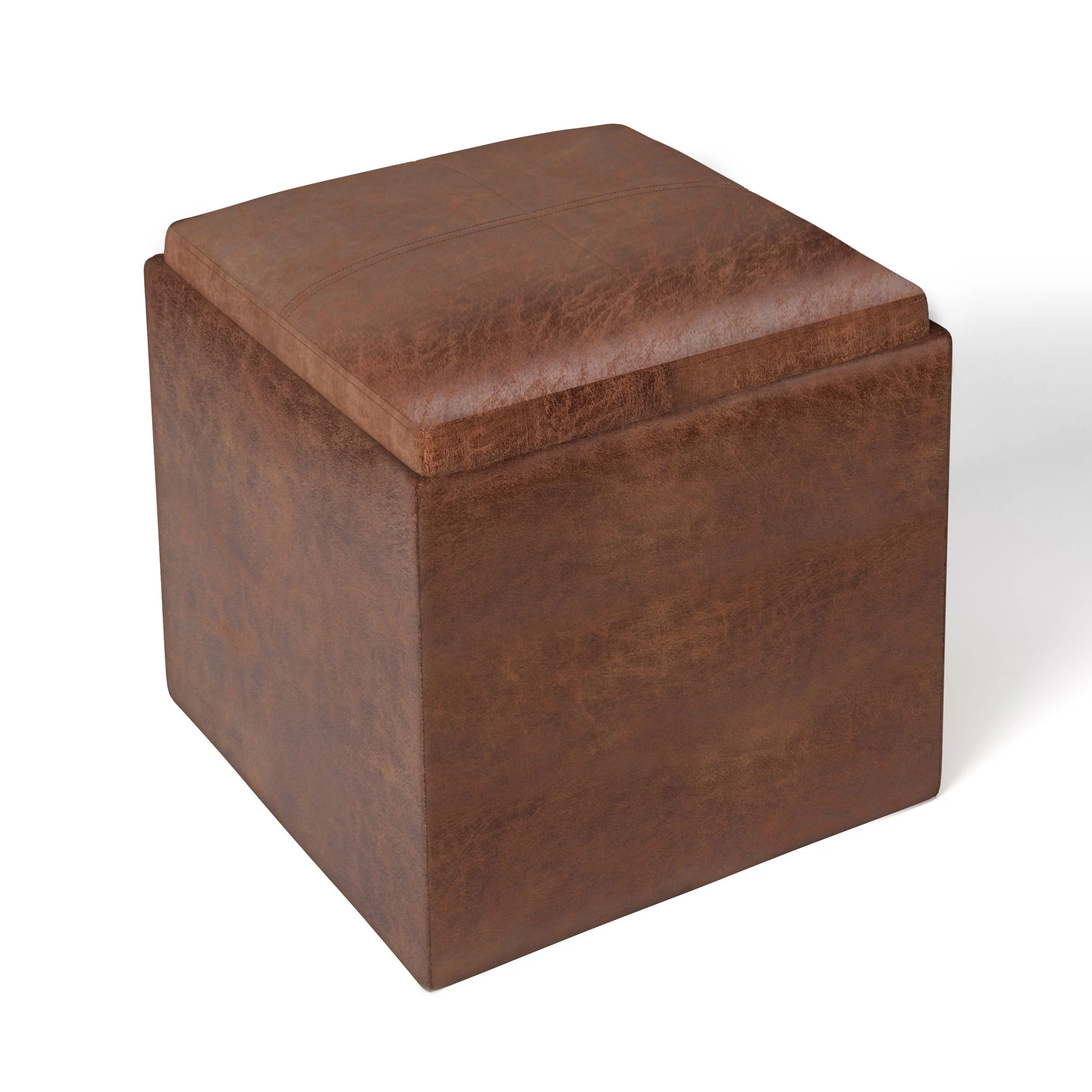 Rockwood - Upholstered Cube Storage Ottoman With Tray - Image 9
