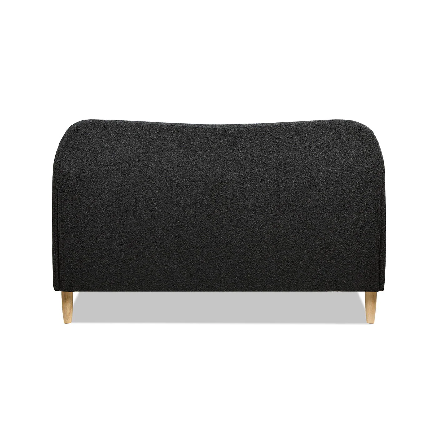 Roman - Curved Headboard Upholstered Platform Bed - Image 9