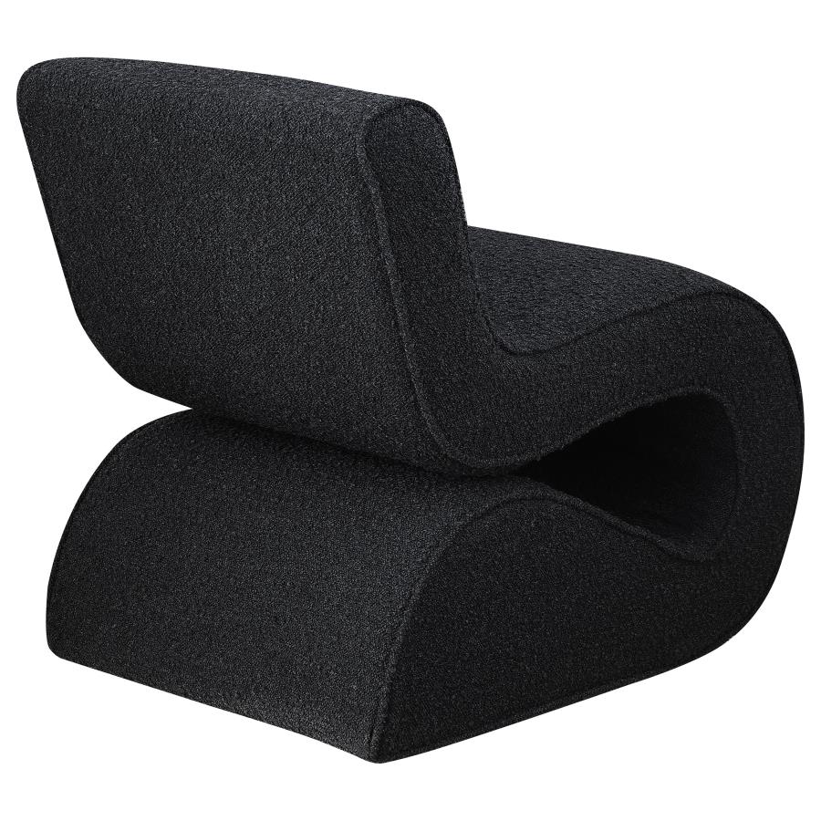 Ronea - Boucle Upholstered Armless Curved Chair - Image 7