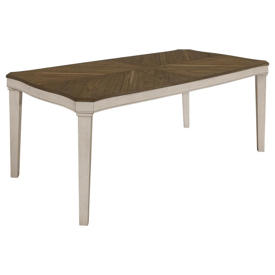 Ronnie Rectangular 79-inch Wood Dining Table Rustic Cream - Image 10