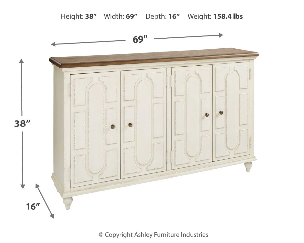 Roranville - Accent Cabinet - Antique White - Image 5