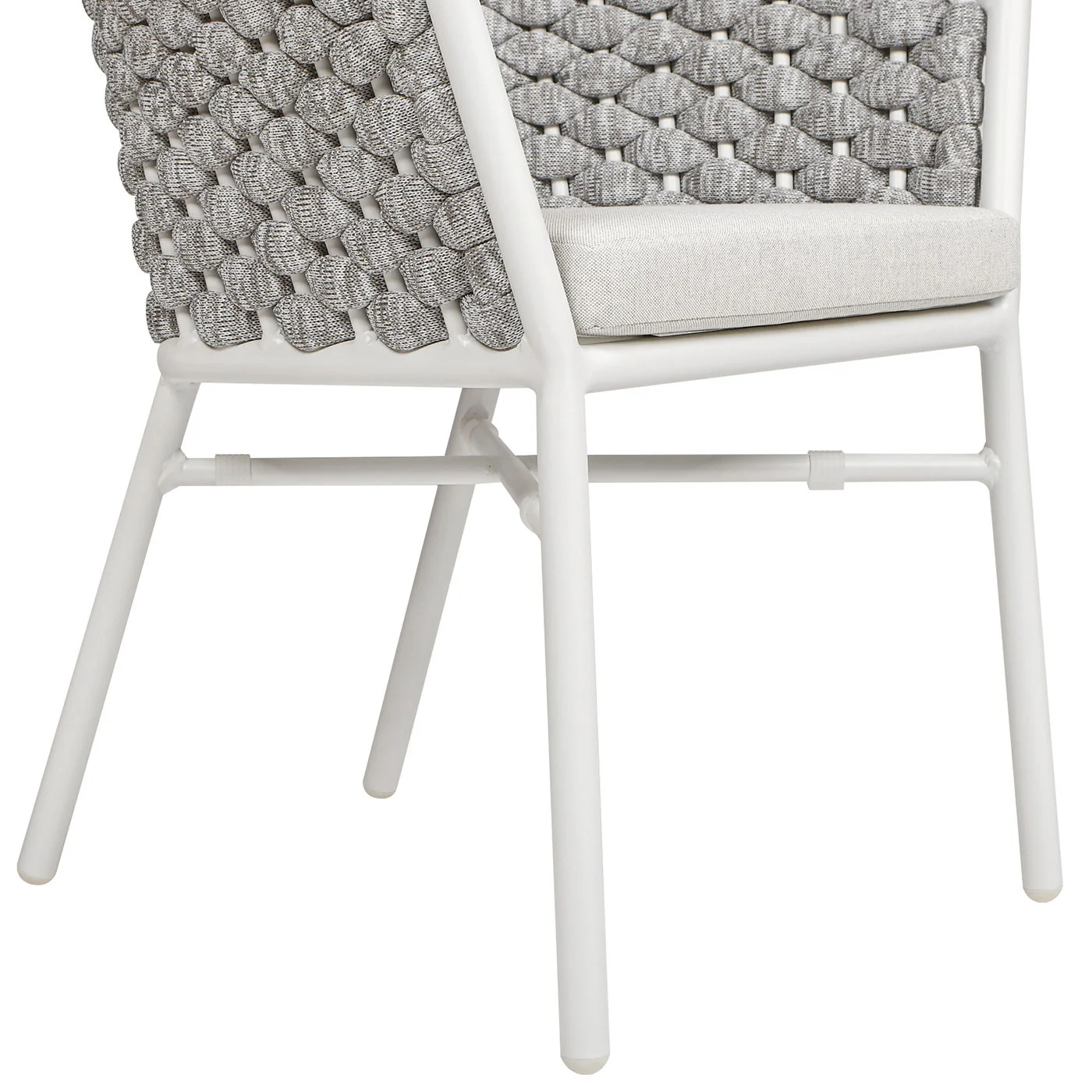 Rowan - Rope Barrel Back Patio Dining Chairs (Set of 2) - Optic White - Image 3