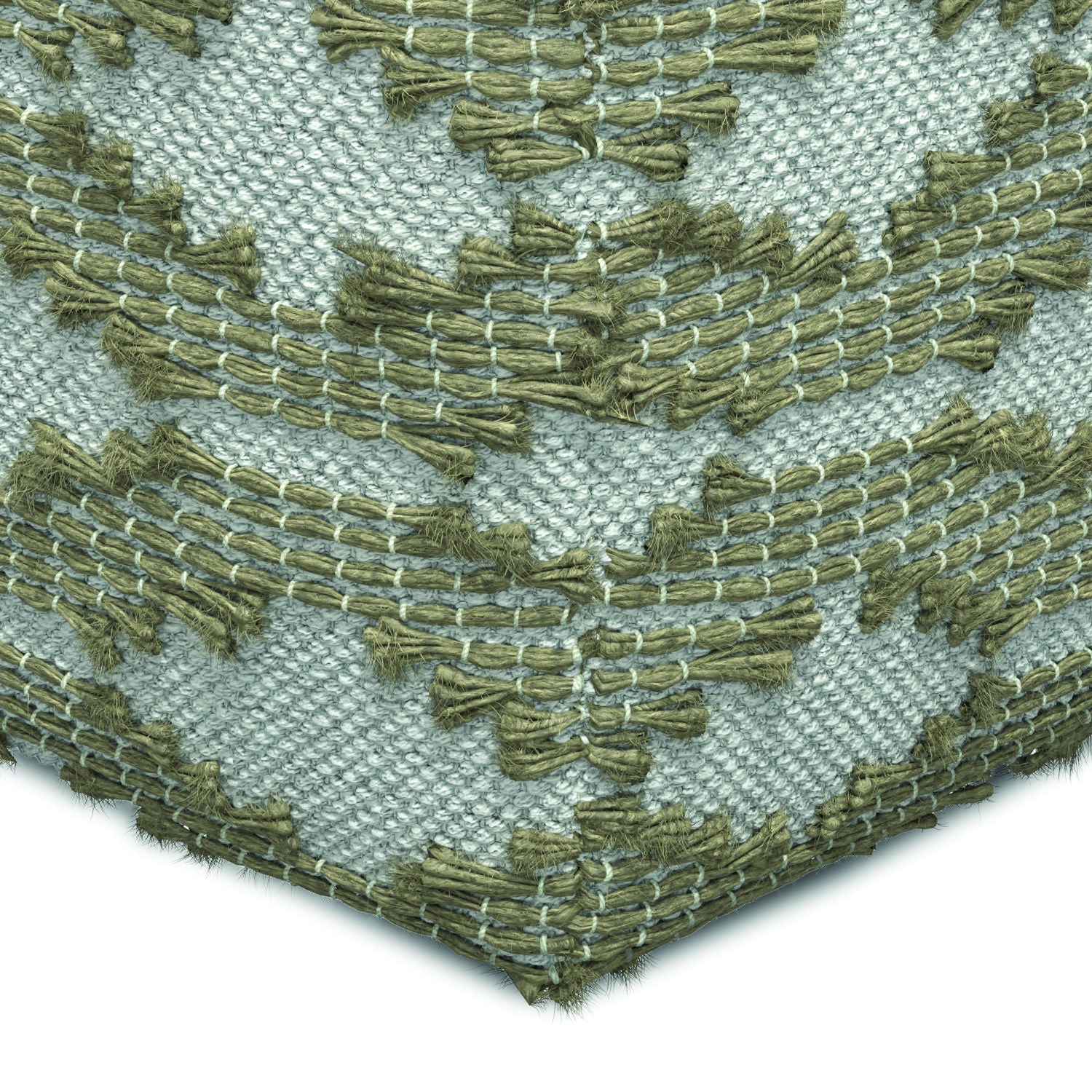 Rowan - Square Pouf Ottoman - Natural - Image 6
