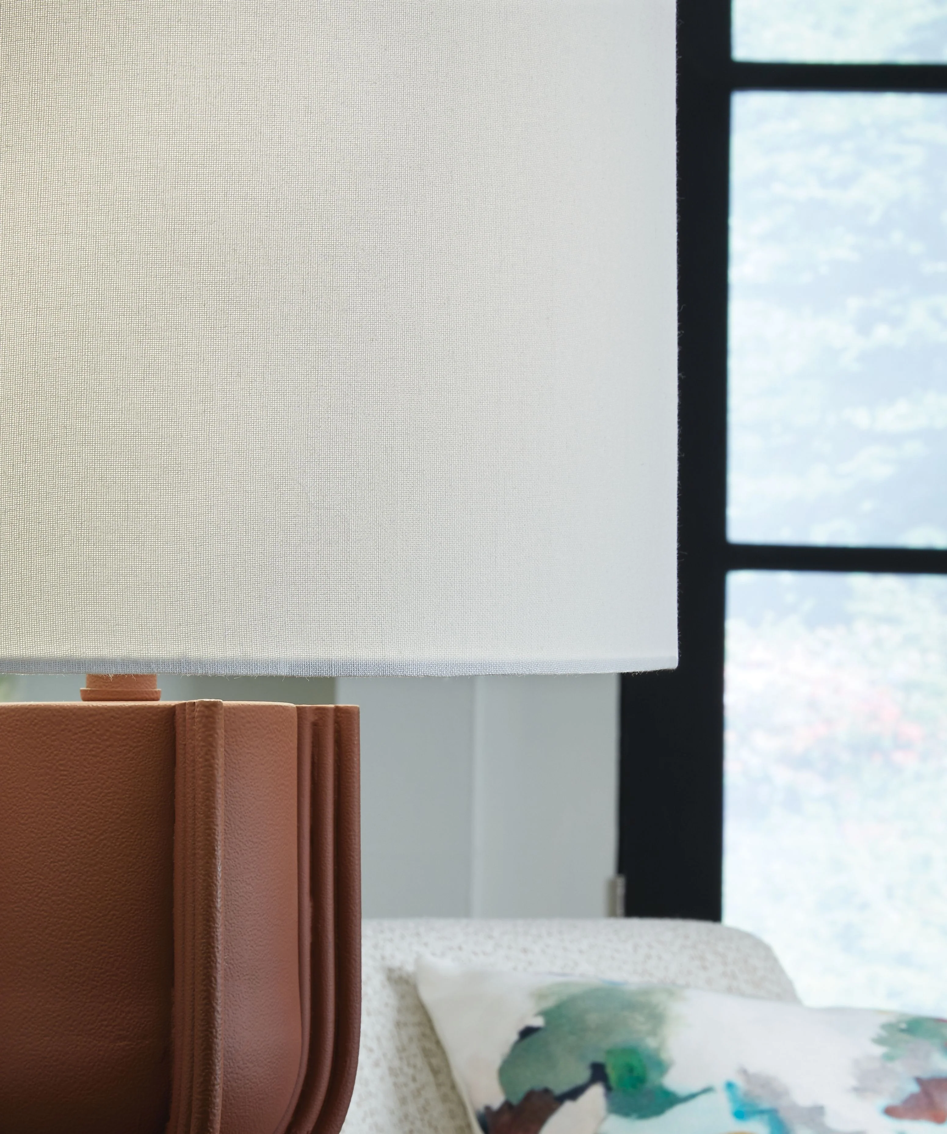 Rowandale - Metal Table Lamp - Brick Red - Image 2