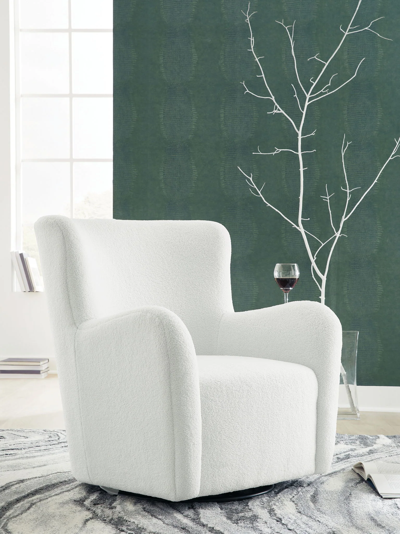 Rowenburg - Swivel Glider Accent Chair - Image 9