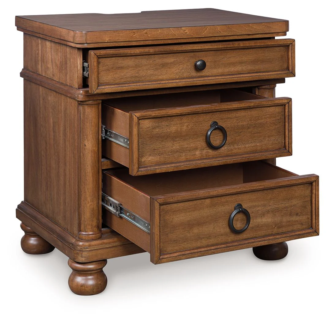 Rowlenstown - Three Drawer Night Stand - Image 5