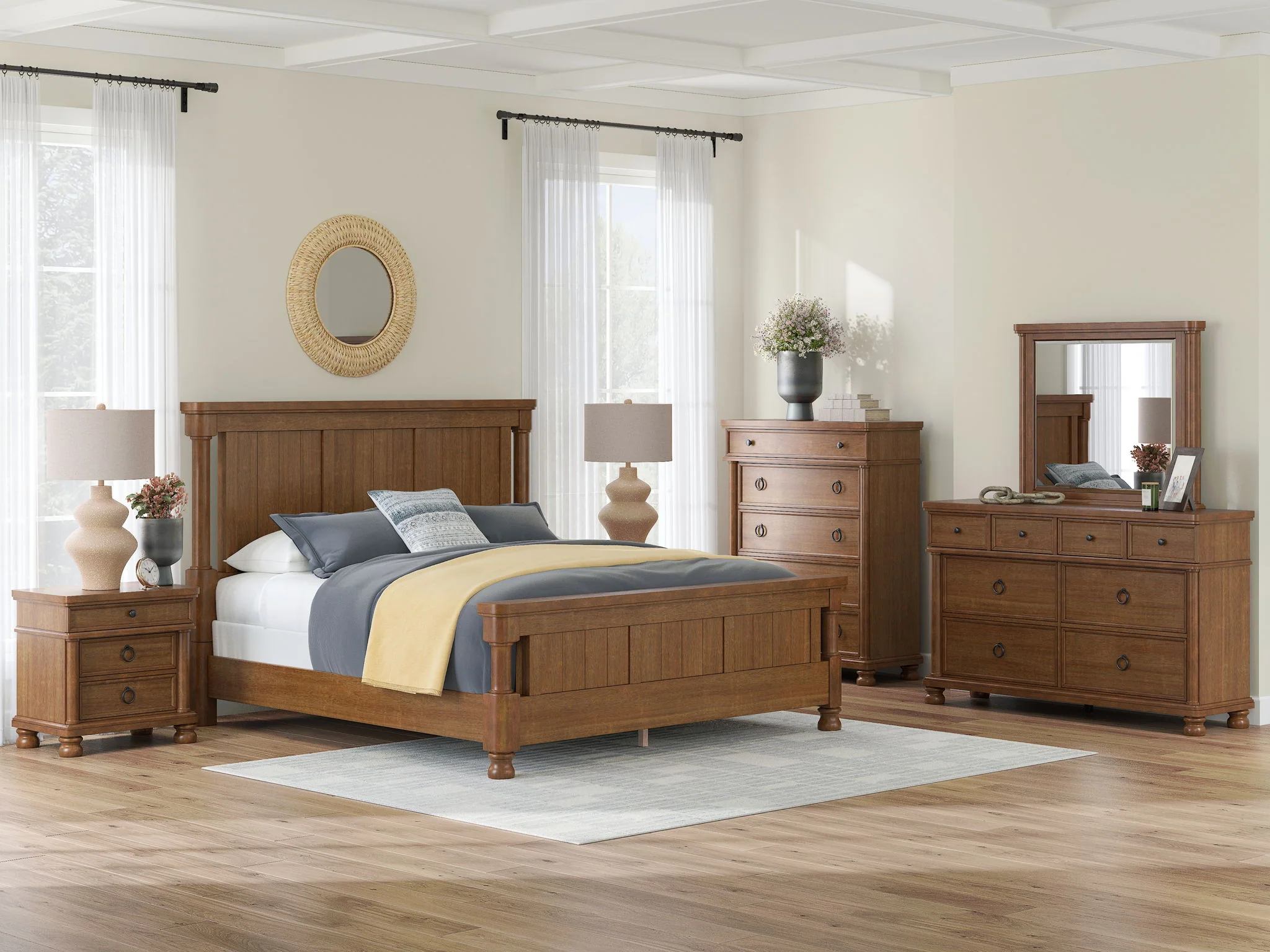 Rowlenstown - Three Drawer Night Stand - Image 6