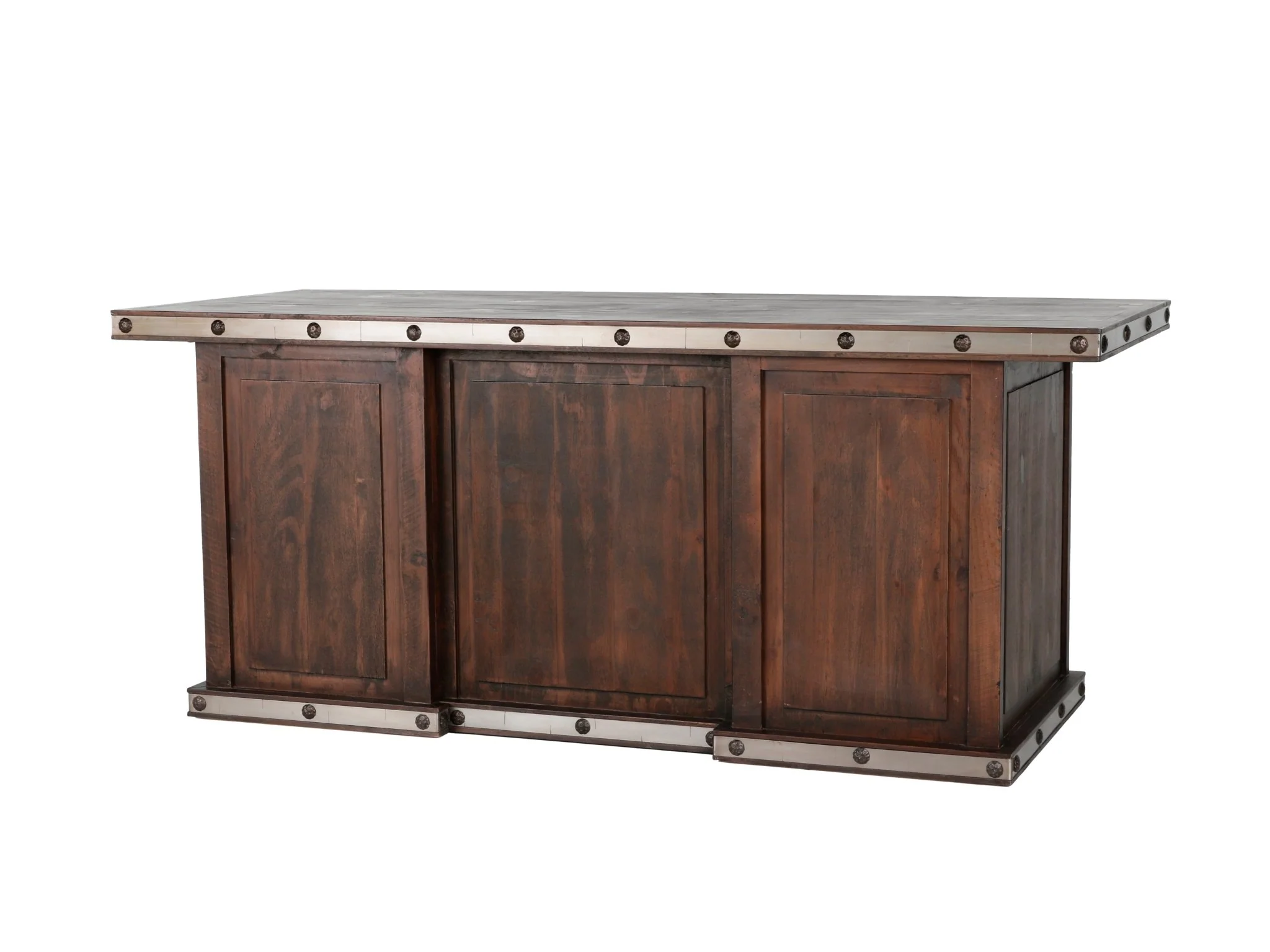HACIENDA RUSTIC NAIL HEAD DESK - Image 5