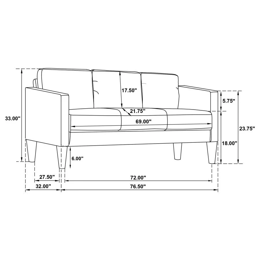 Ruth - Upholstered Track Arm Sofa - Image 39