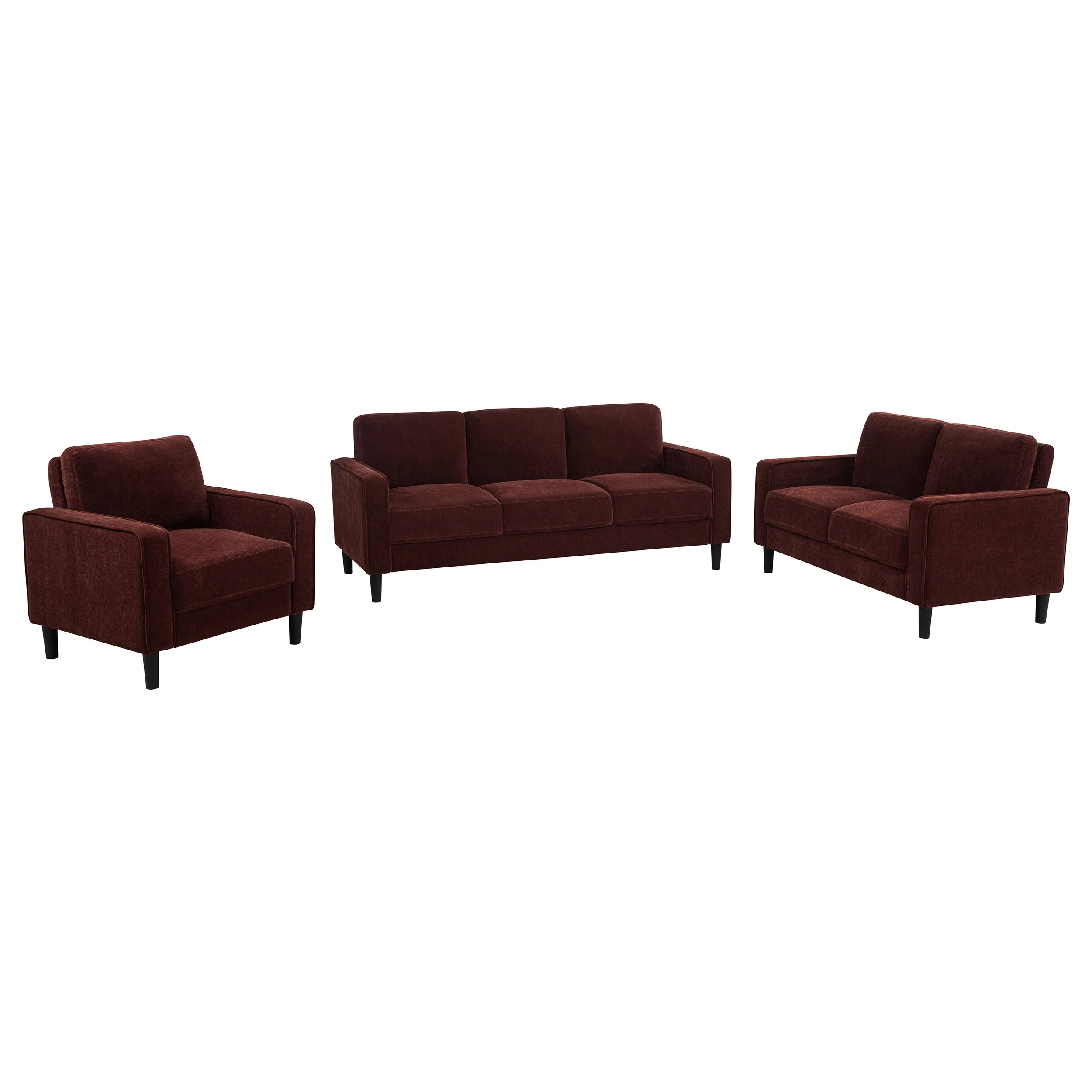 Ruth - Upholstered Track Arm Sofa Set - Image 130