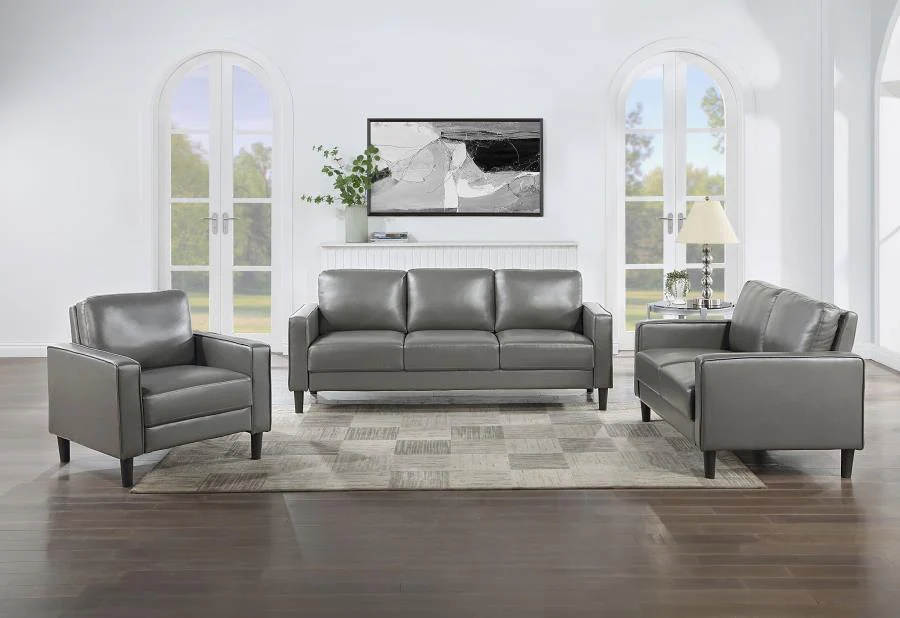 Ruth - Upholstered Track Arm Sofa Set - Image 4