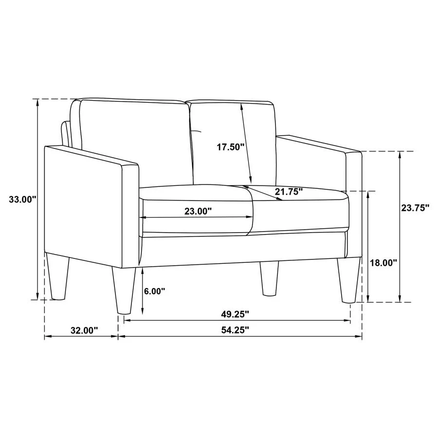 Ruth - Upholstered Track Arm Sofa Set - Image 98