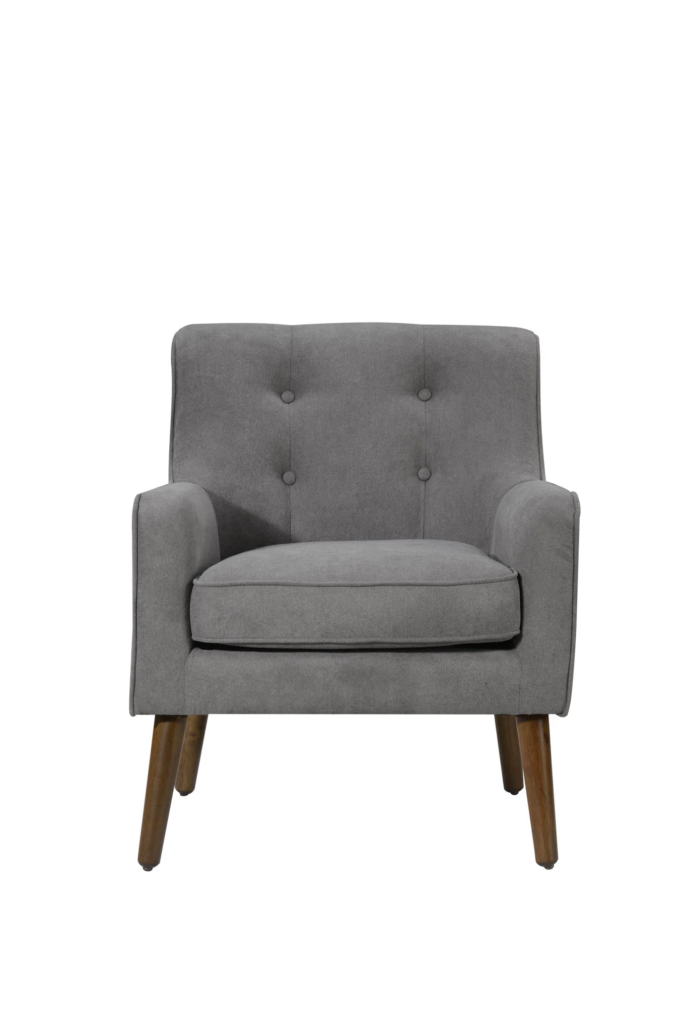 Ryder - Mid Century Modern Woven Fabric Tufted Armchair - Image 9