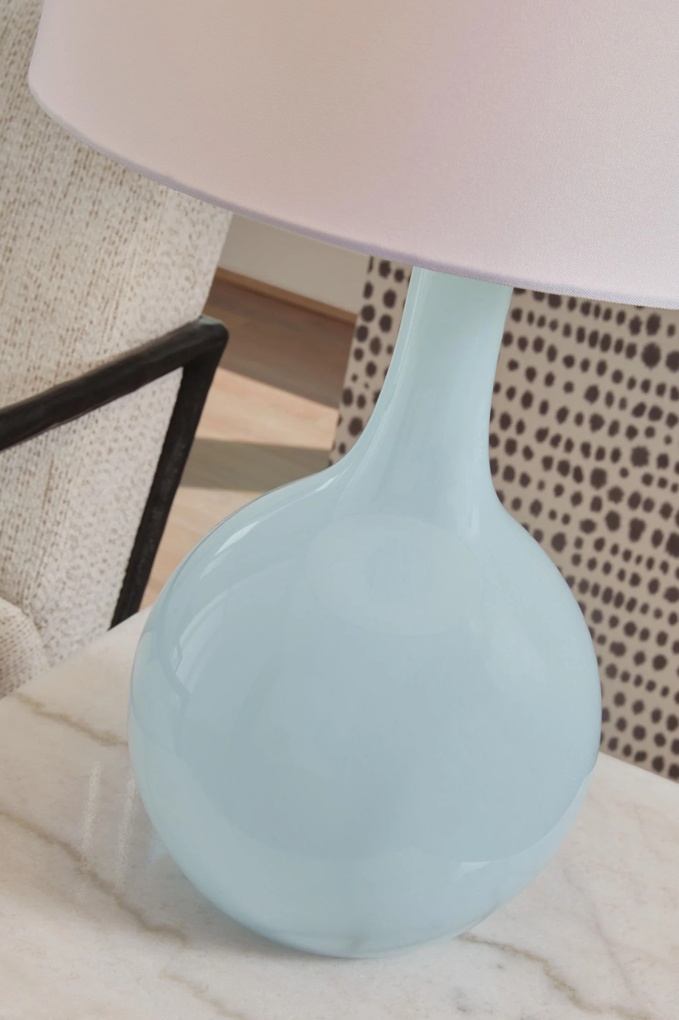 Rylanton - Glass Table Lamp - Aqua - Image 3