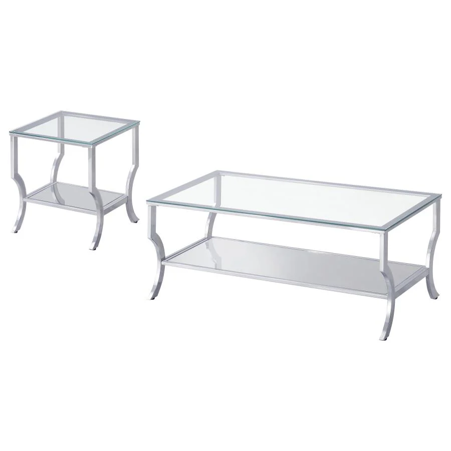 Saide - Glass Top Coffee And End Table Set - Image 4