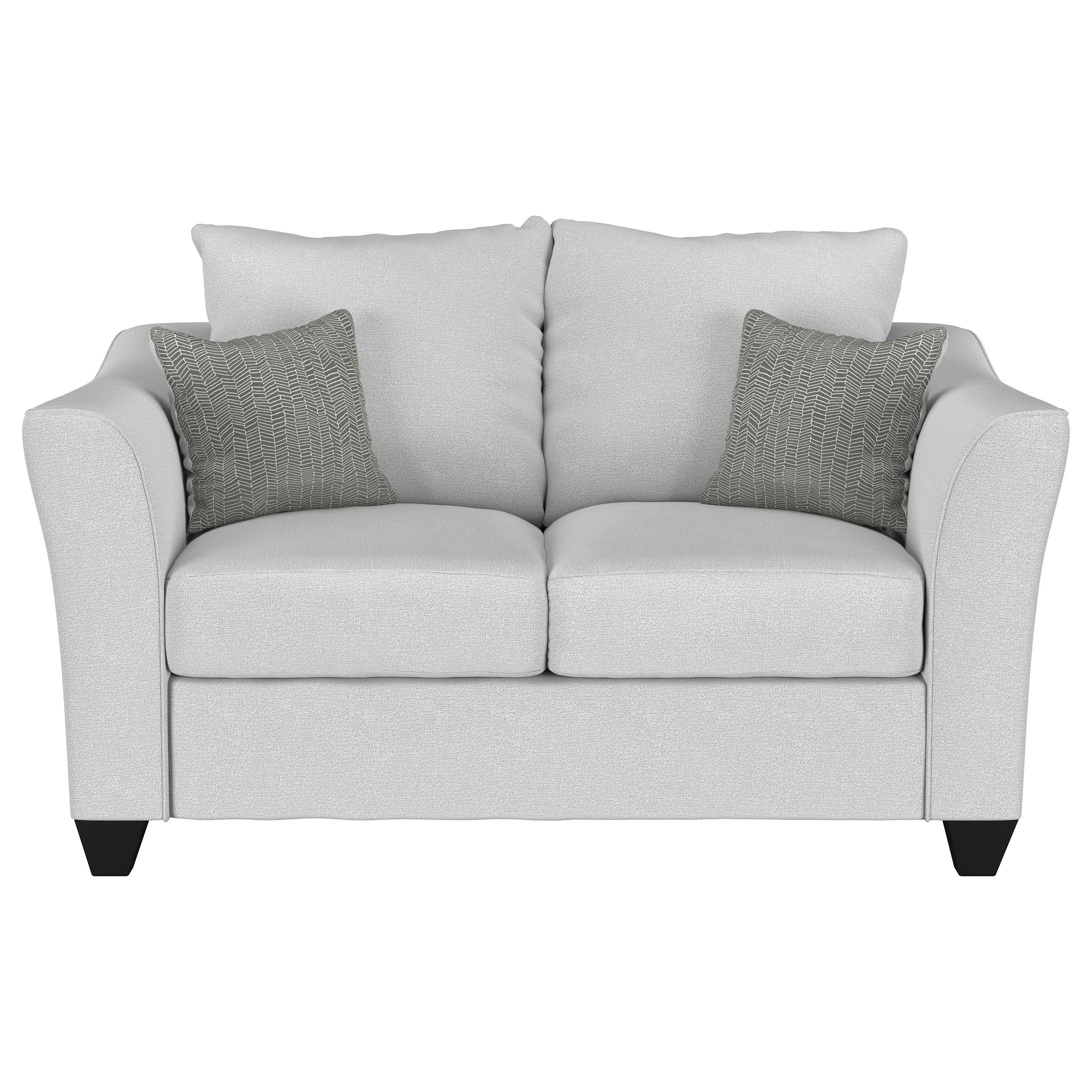 Salizar Upholstered Flared Arm Loveseat Sand - Image 3