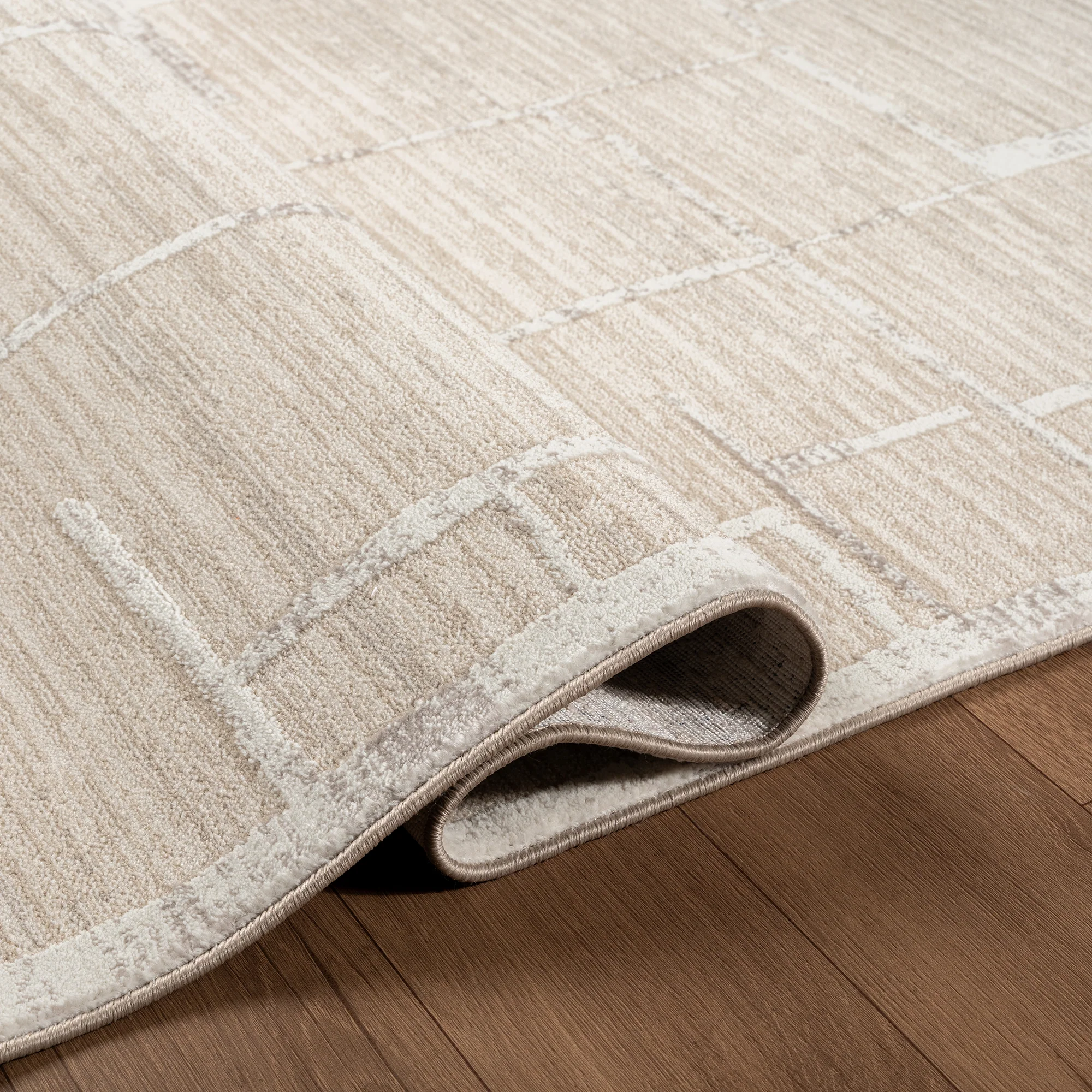 .Samira Silver Power-Loomed Area Rug - 6' 6" x 9' 0" - Image 2