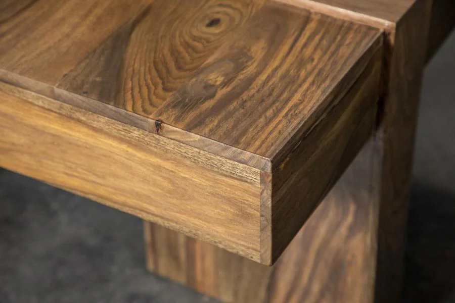 Samira - Square Solid Wood Coffee Table - Natural Sheesham - Image 9