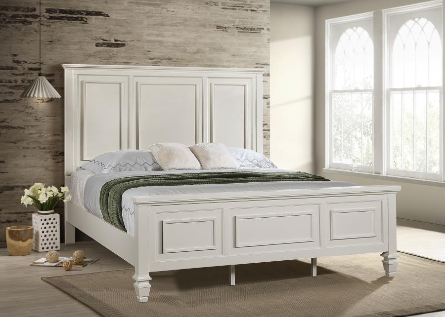 Sandy Beach - 63" Panel Bed with High Headboard - Image 3