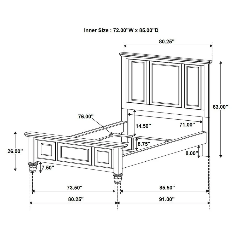 Sandy Beach - Panel Bed Bedroom Set - Image 54