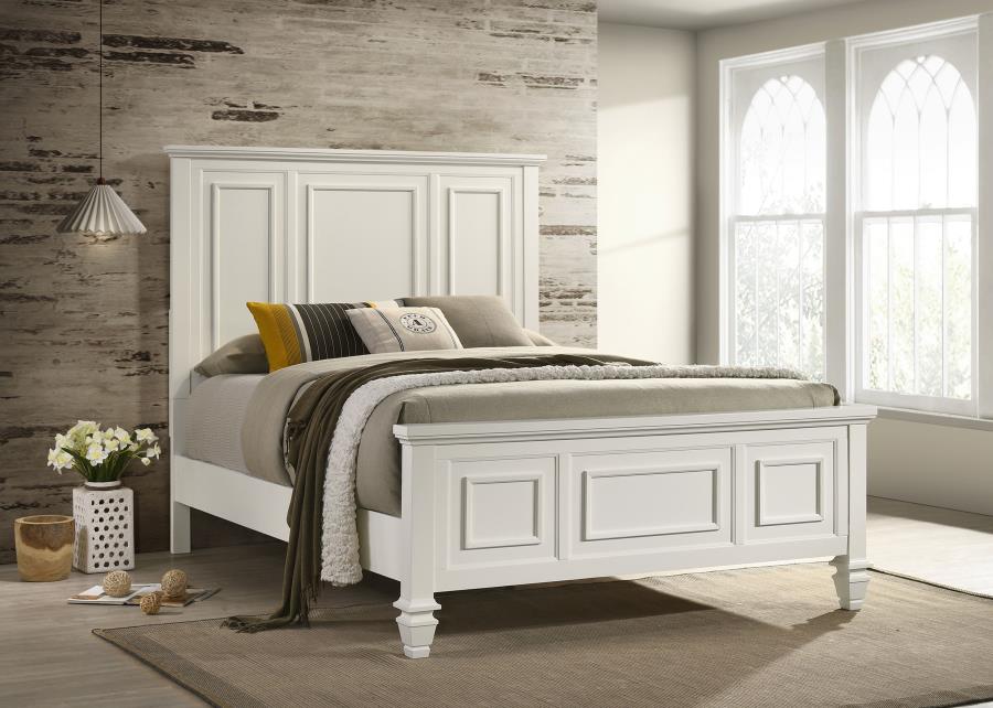 Sandy Beach - Panel Bed with High Headboard - Image 2