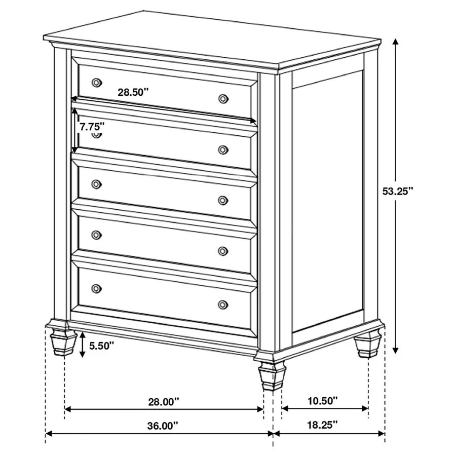 Sandy Beach - Panel Bedroom Set - Image 37