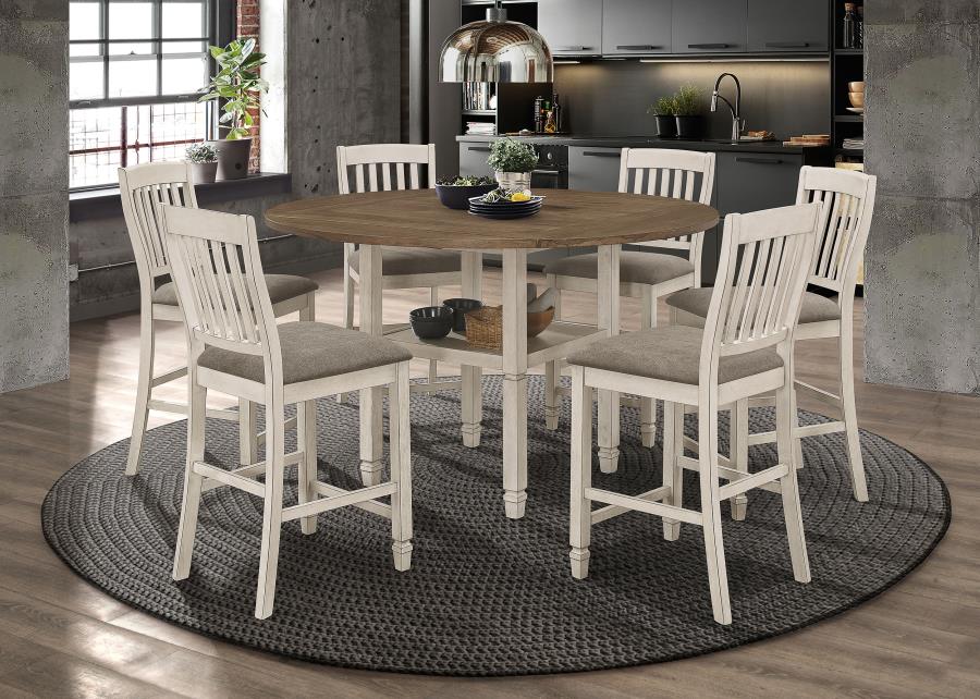 Sarasota Wood Counter Chair Rustic Cream (Set of 2) - Image 13