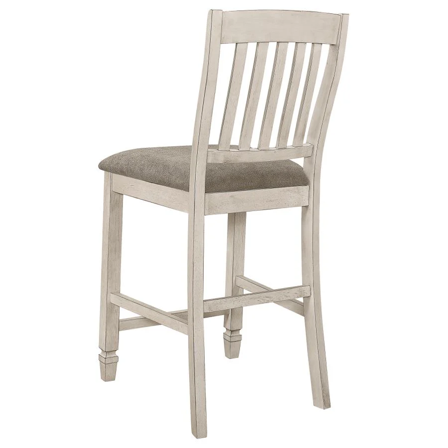 Sarasota Wood Counter Chair Rustic Cream (Set of 2) - Image 5
