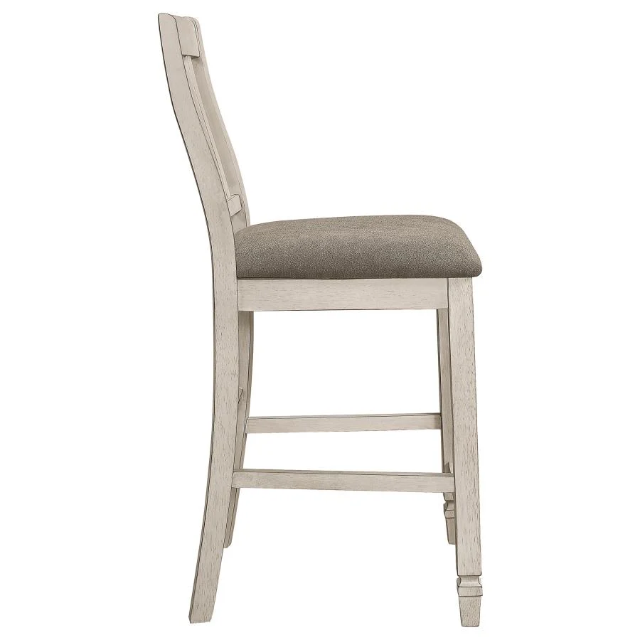 Sarasota Wood Counter Chair Rustic Cream (Set of 2) - Image 7