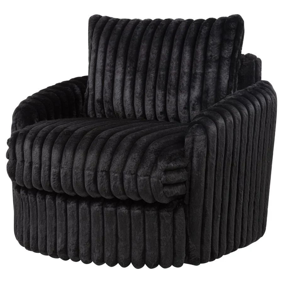 Sarco - Corduroy Upholstered Swivel Accent Arm Chair - Image 8