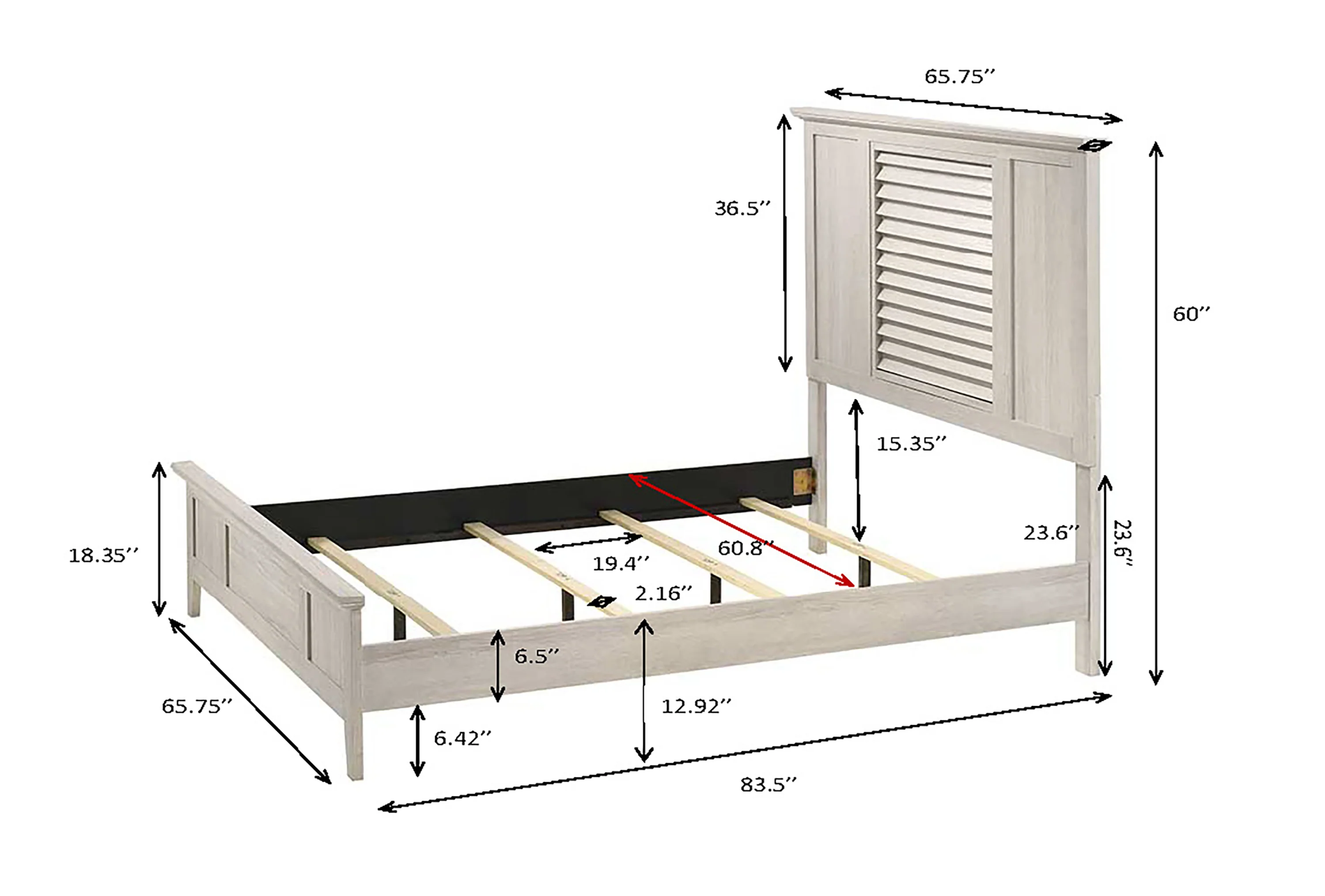 Sarter Bed White - Image 3
