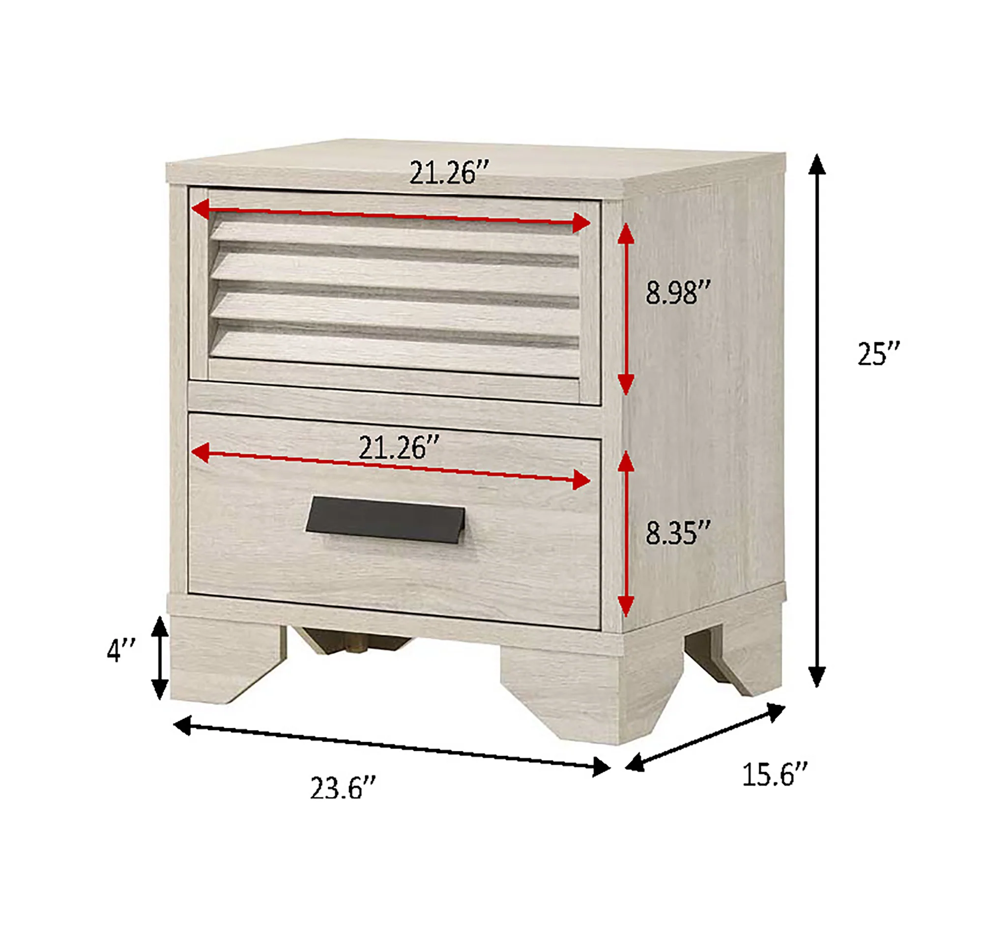 Sarter Night Stand - White - Image 2
