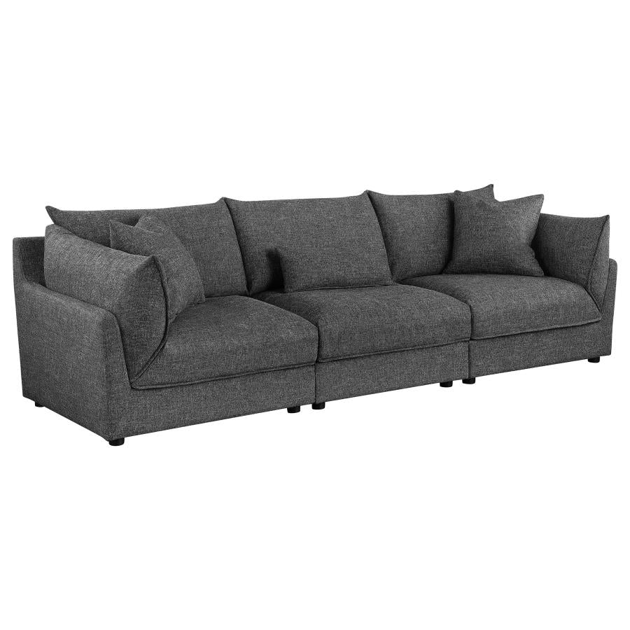 Sasha Upholstered Corner / LAF / RAF Chair Barely Black - Image 38