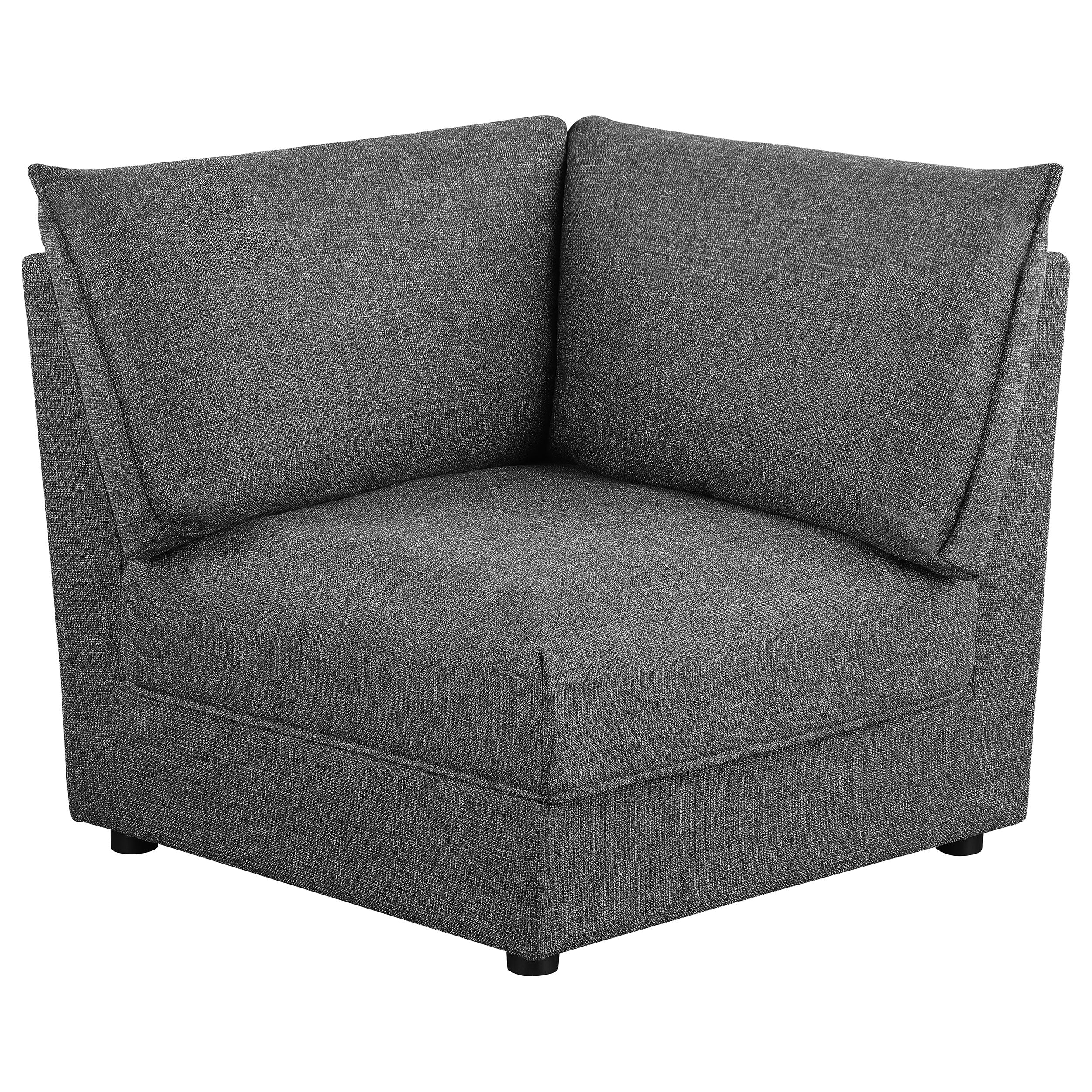 Sasha Upholstered Corner / LAF / RAF Chair Barely Black - Image 49