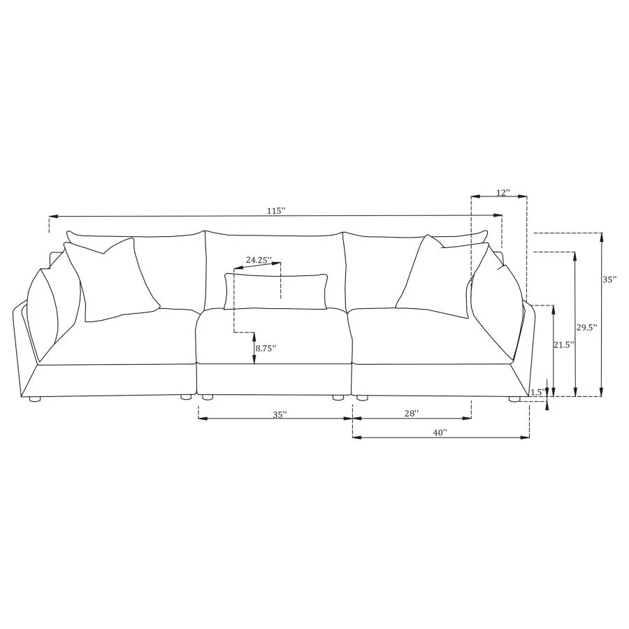 Sasha - Upholstered Modular Sectional - Image 46