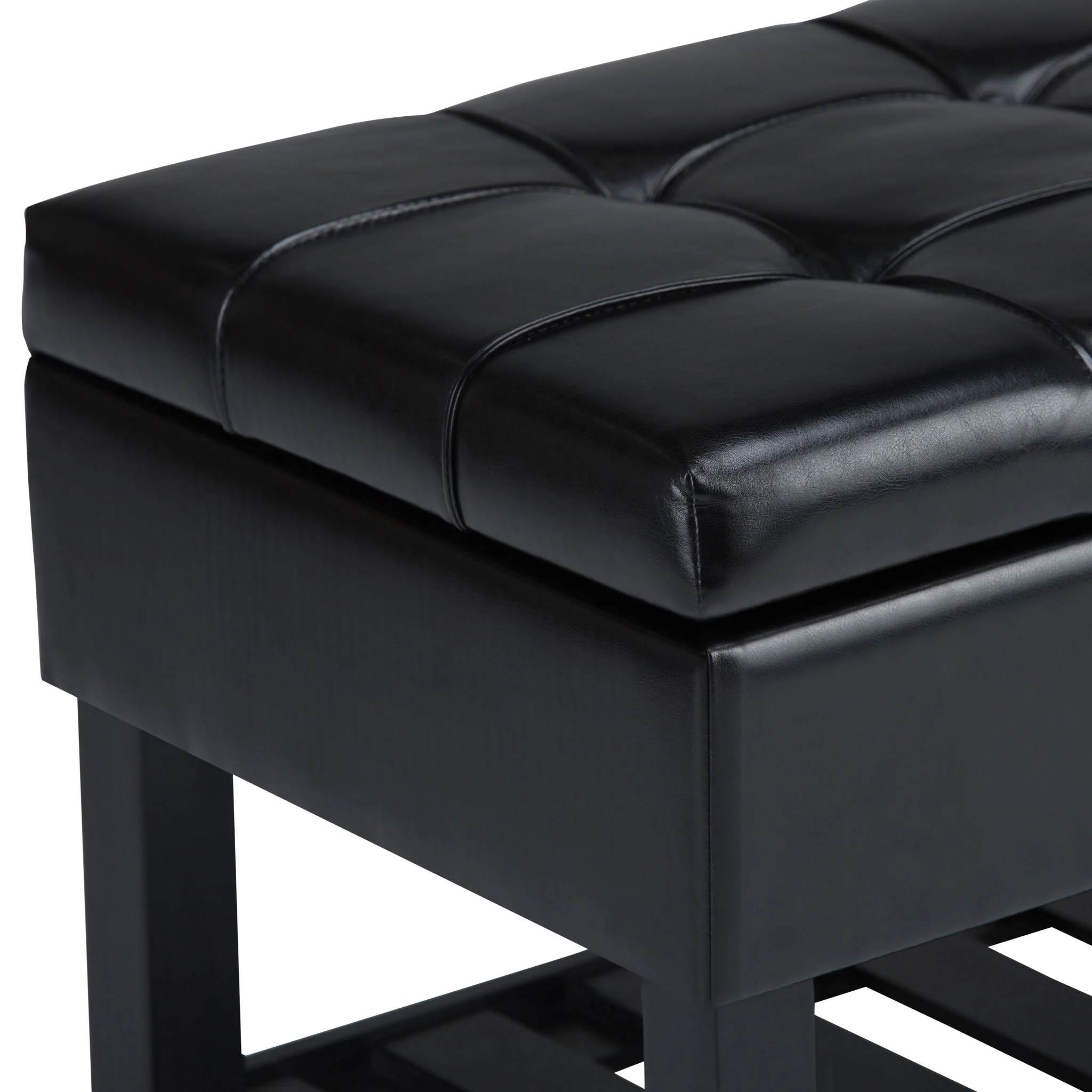 Saxon - Upholstered Transitional Storage Ottoman Bench - Image 10