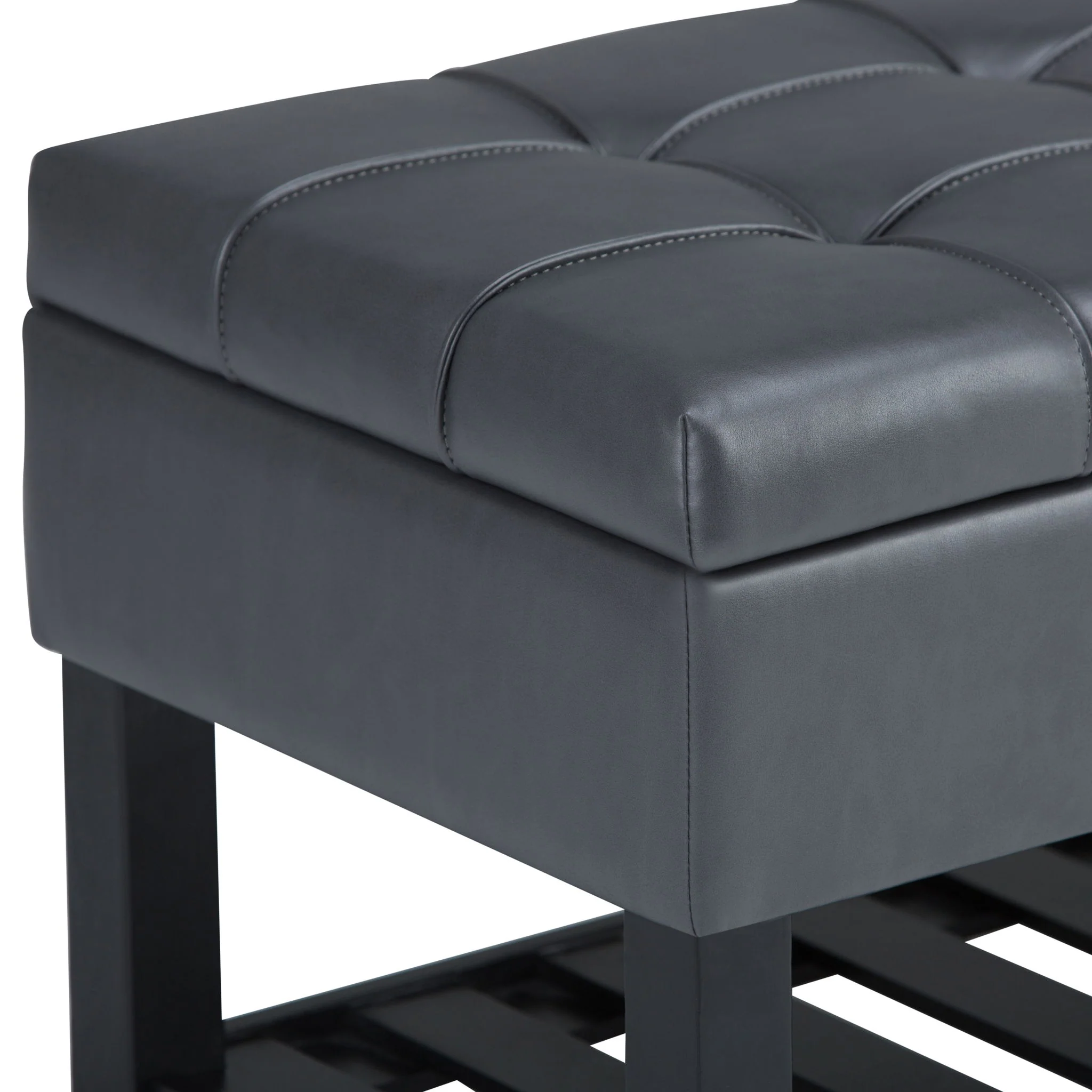 Saxon - Upholstered Transitional Storage Ottoman Bench - Image 19