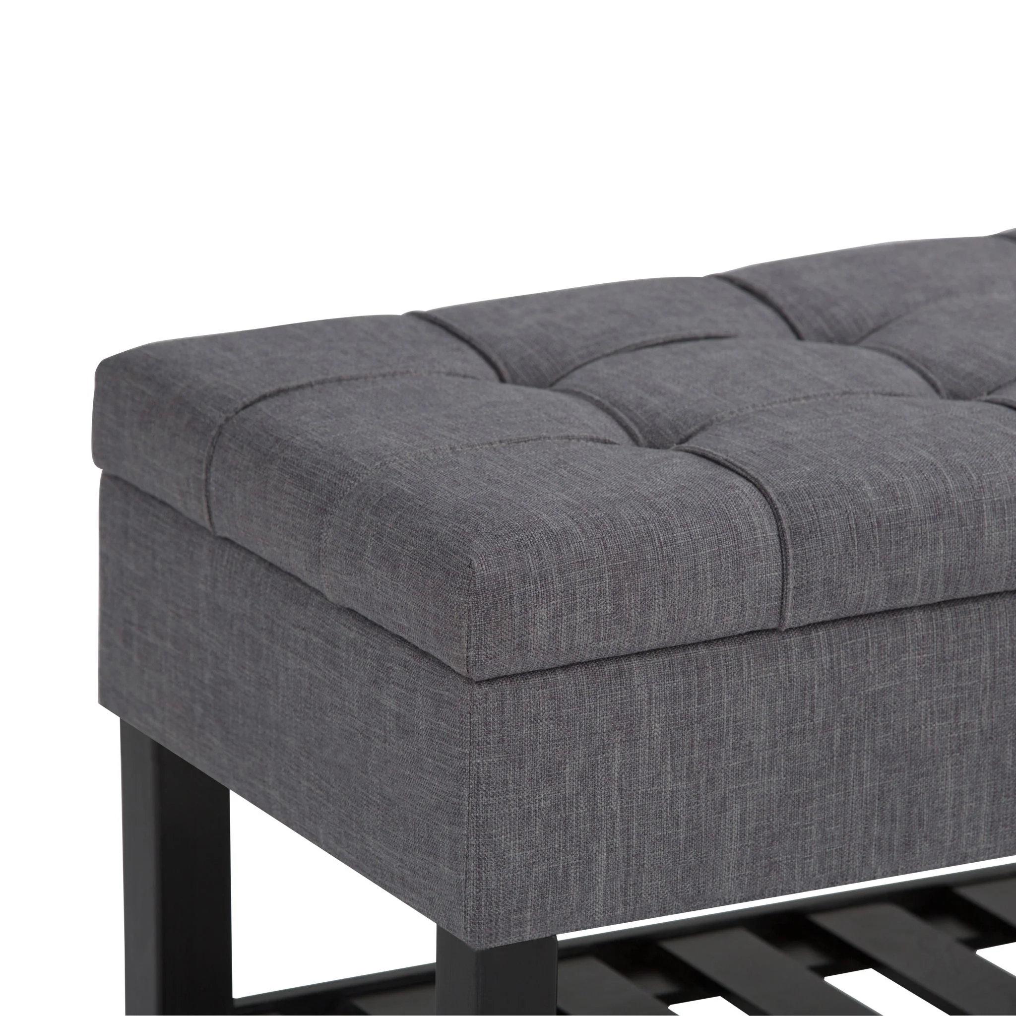 Saxon - Upholstered Transitional Storage Ottoman Bench - Image 22