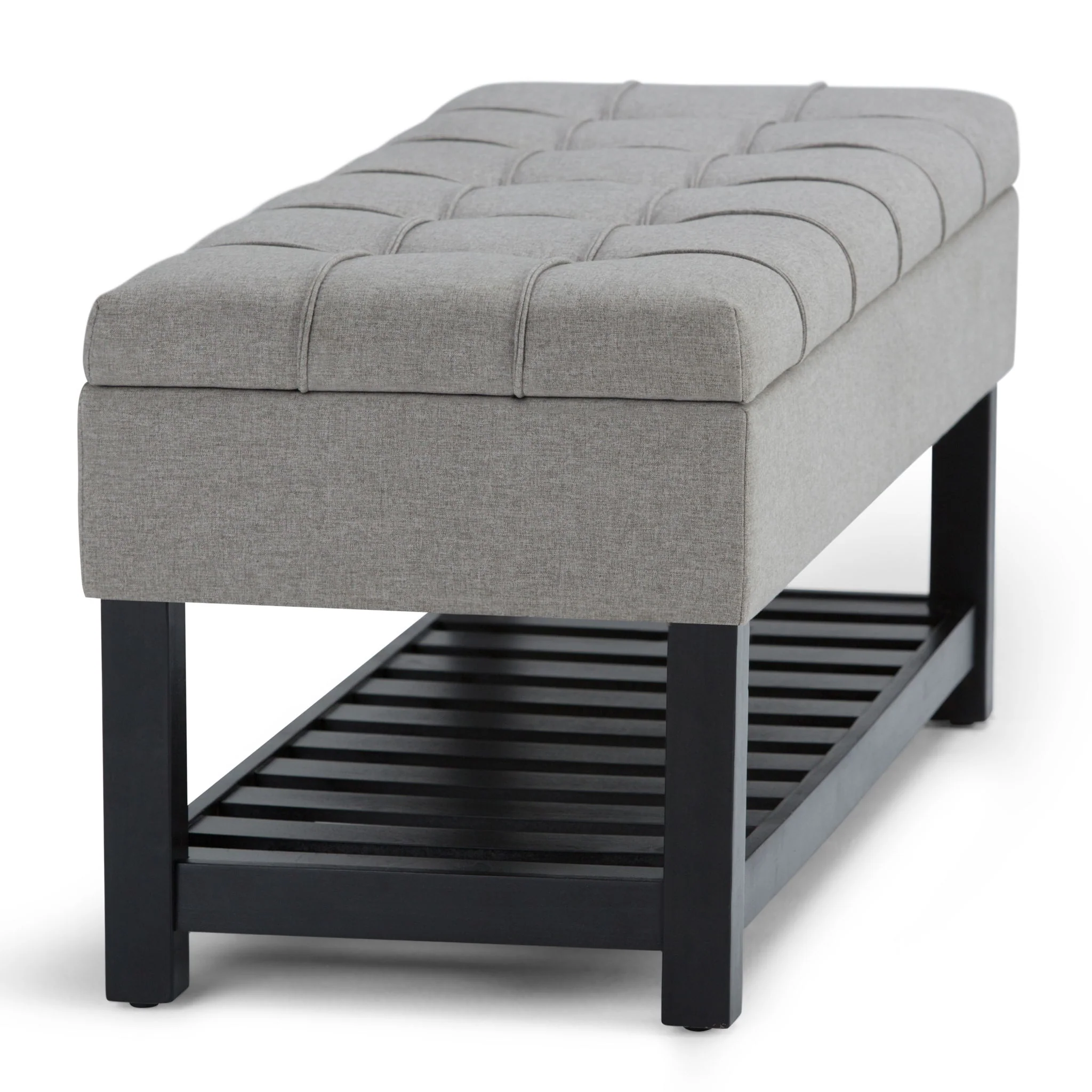 Saxon - Upholstered Transitional Storage Ottoman Bench - Image 28