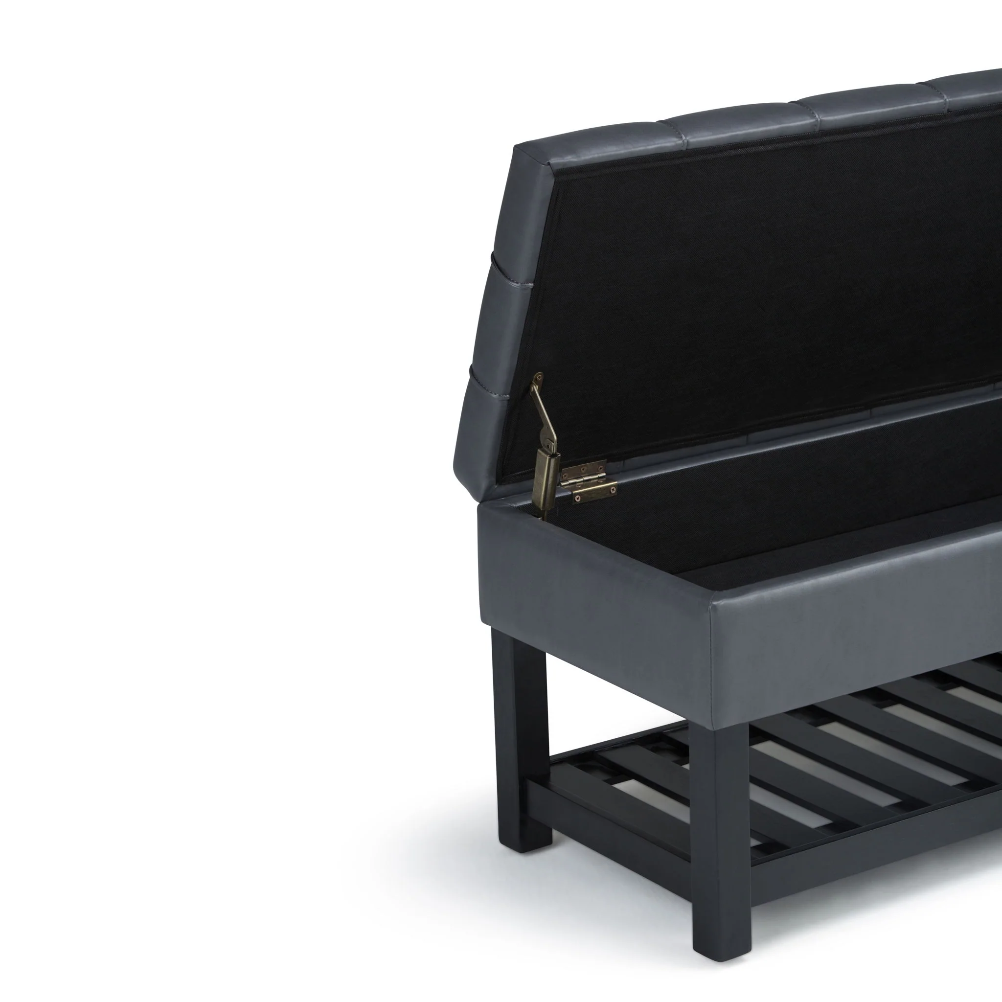 Saxon - Upholstered Transitional Storage Ottoman Bench - Image 32