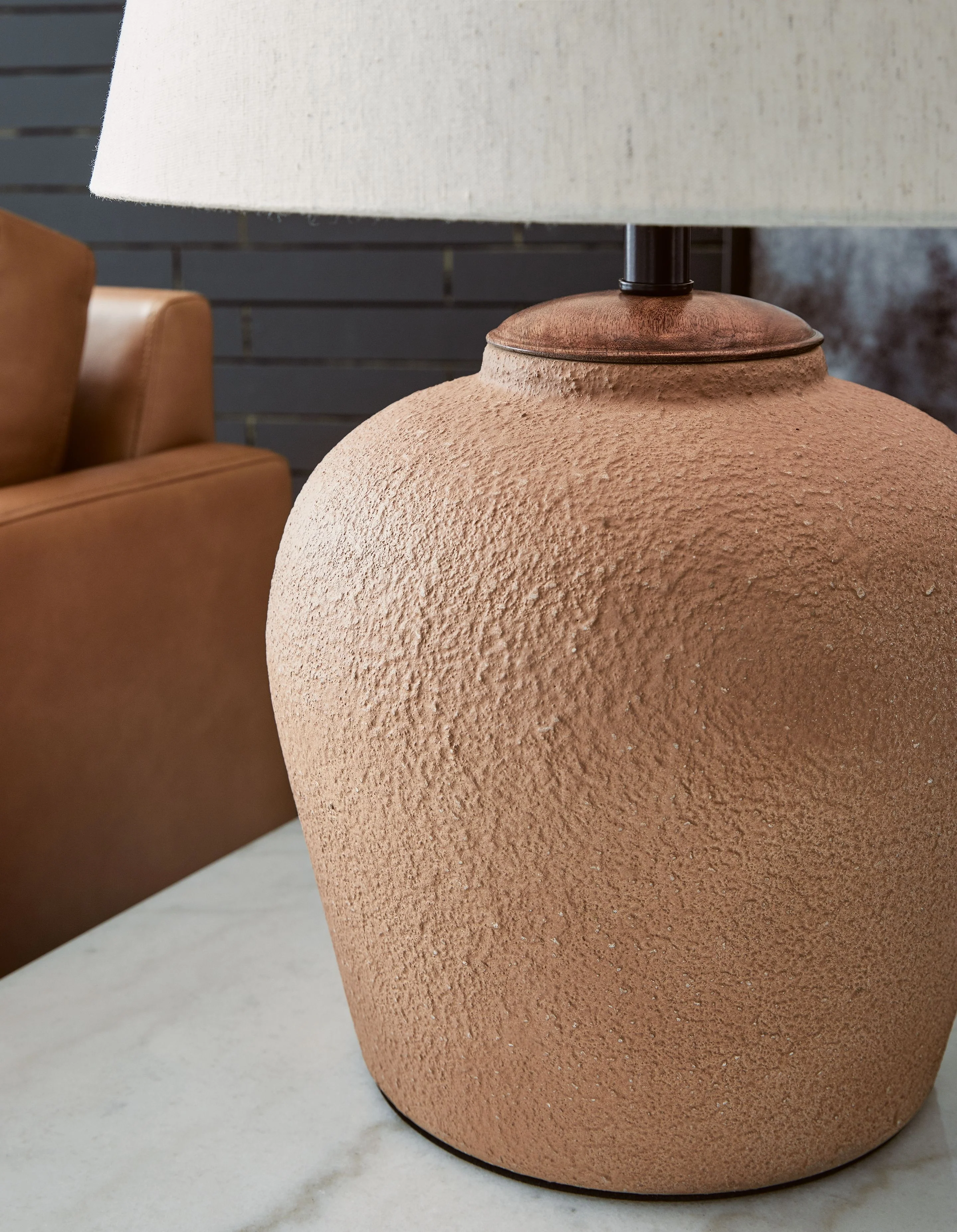 Scantor - Metal Table Lamp - Rust - Image 2
