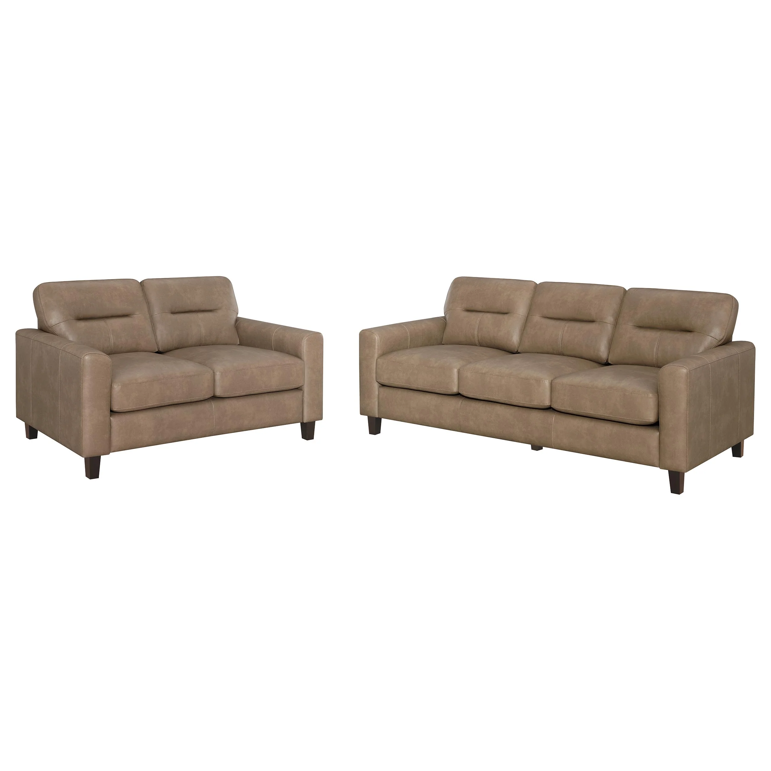 Scotland - Faux Leather Upholstered Sofa Set - Image 65