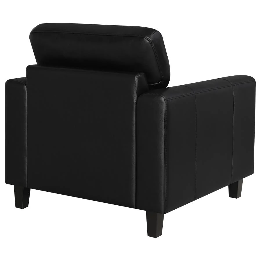 Scotland - Faux Leather Upholstered Track Arm Chair - Image 13