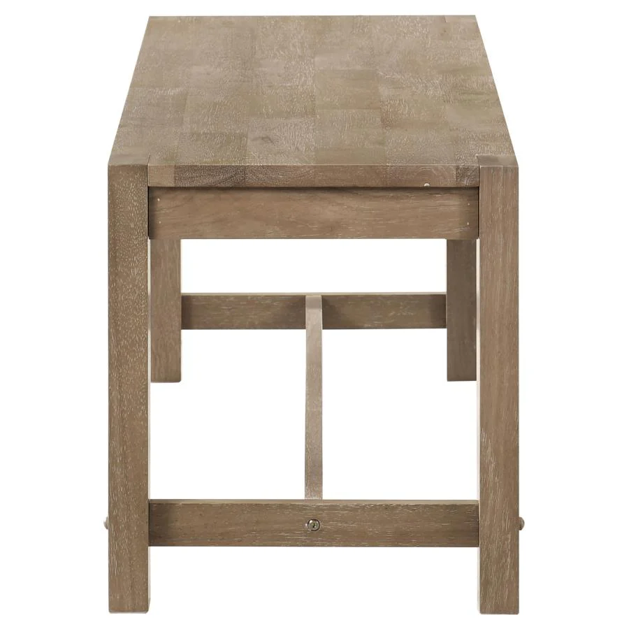 Scottsdale Wood Trestle Base Dining Bench Washed Brown - Image 3