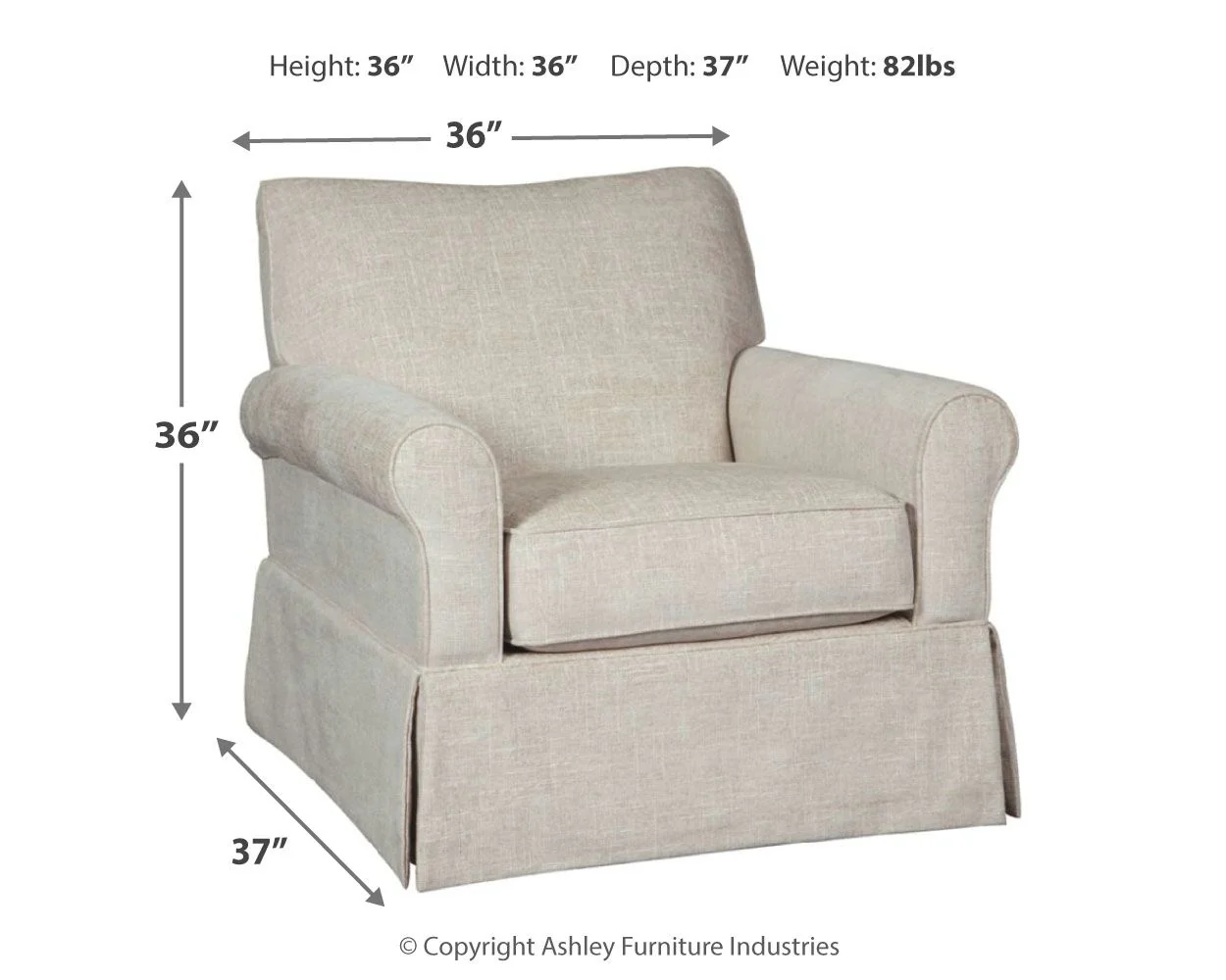 Searcy - Swivel Glider Accent Chair - Quartz - Image 6