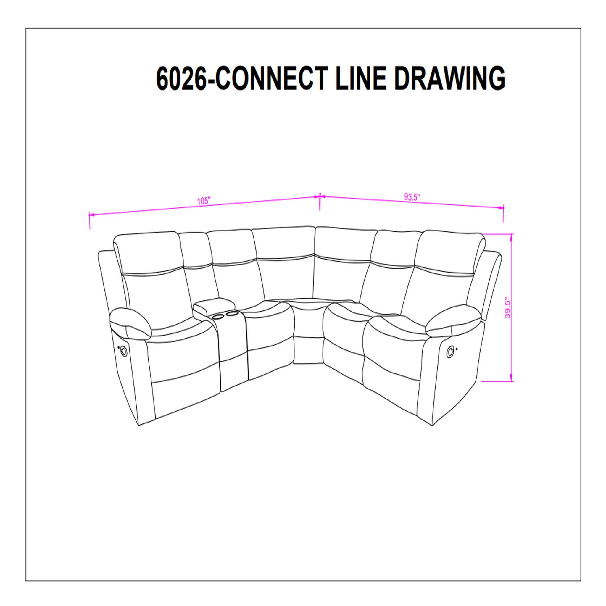 Sectional Sofa With Recline And Storage - Image 19