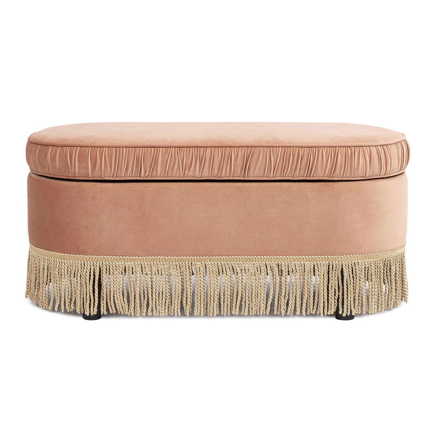 Serena - Contemporary Design Oval Storage Bench Ottoman - Image 10